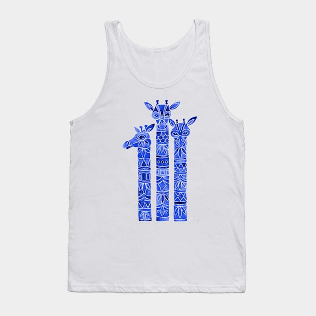 Giraffe Navy Tank Top by CatCoq